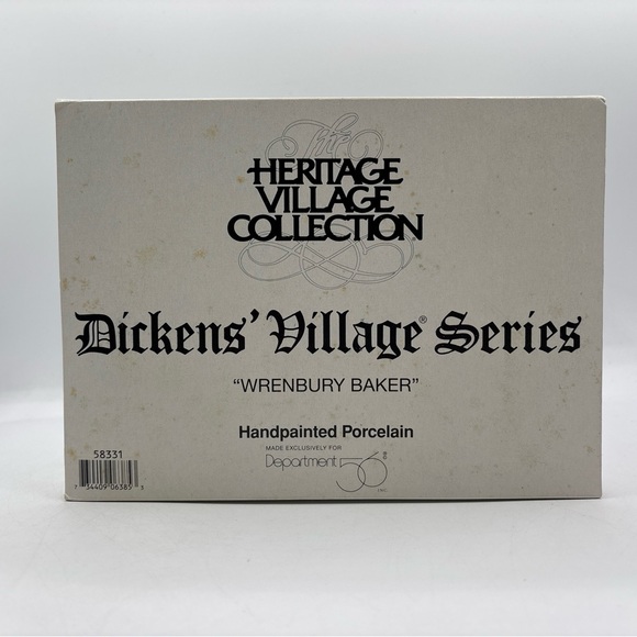 Department 56 1995 Vintage HVC Dickens Village Series Wrenbury Baker 58331 EUC - Picture 11 of 12